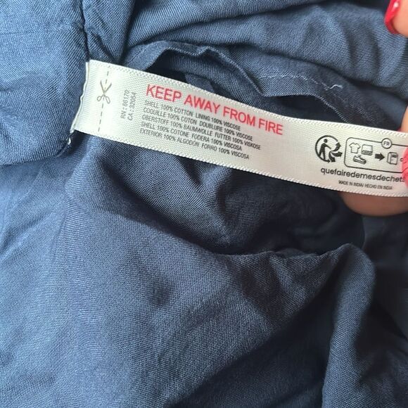 Free People Taking Sides Maxi Dress In Dark Denim Size S / NWT - Picture 6 of 6